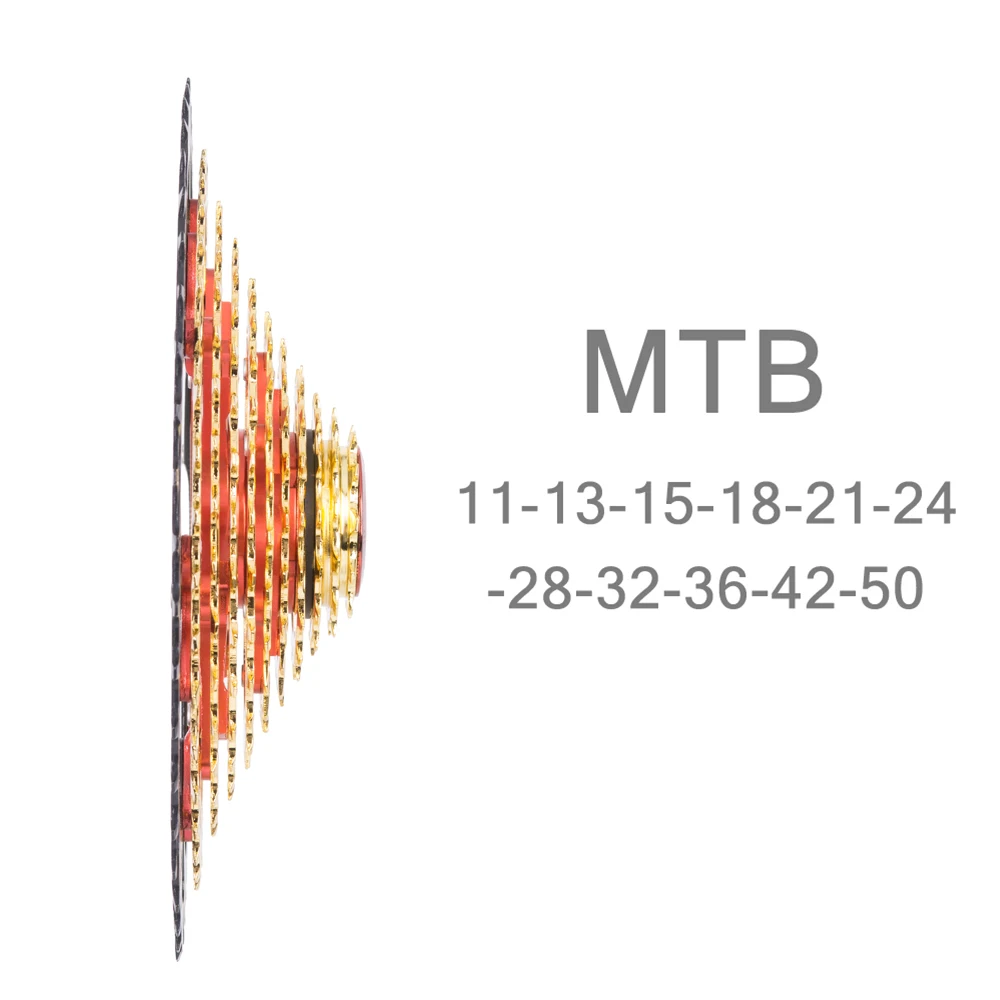 ZTTO 11 S 11-50T SL Черное золото кассета MTB 11 скорость ЗОЛОТОЙ ШИРОКИЙ коэффициент свободного хода горный велосипед части для K7 XO1 XX1 m9000