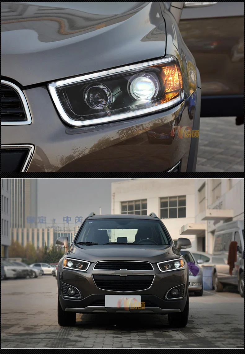 Автомобильные фары для Chevrolet Captiva фары Captiva светодиодный фары DRL H7 D2H Hid вариант Ангел глаз би ксенон луч