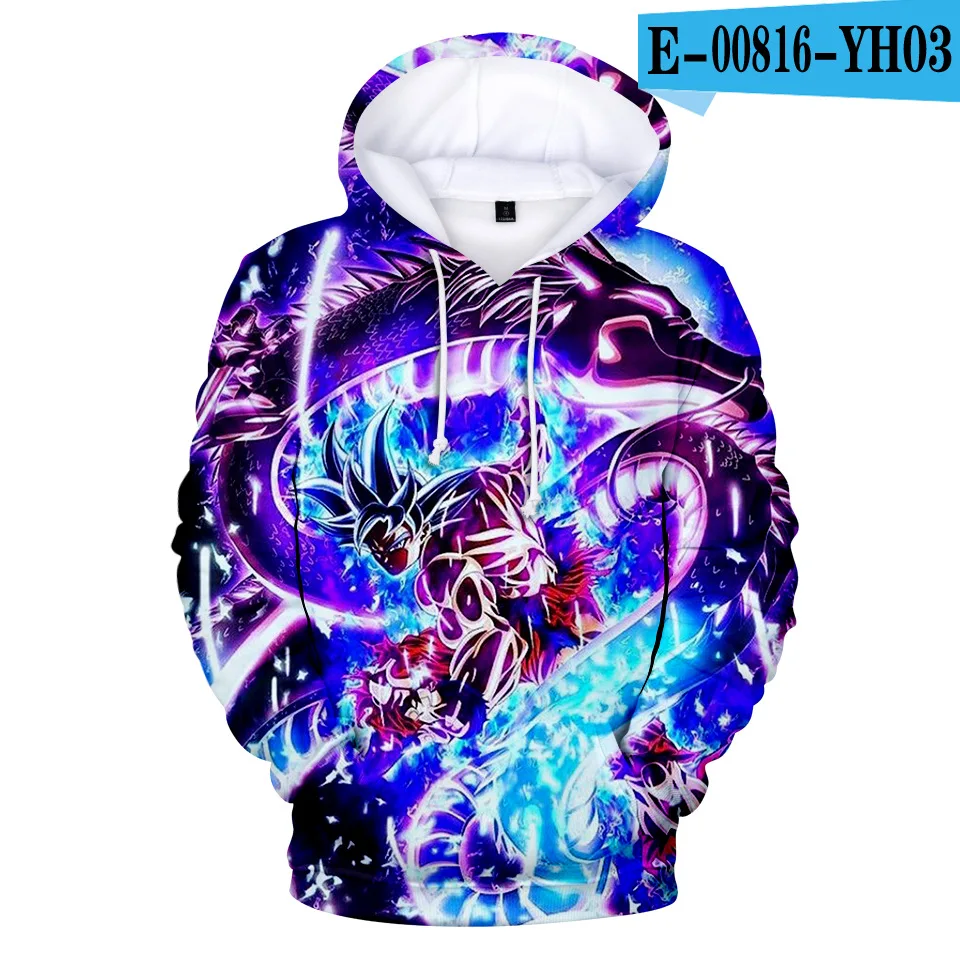 

New Anime Hoodie Dragon Ball Z Pocket Hooded Sweatshirts Poleron Hombre Streetwear Sudadera Dragon Ball Oversozed Hoody Men Tops