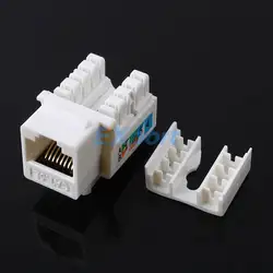 5 шт. cat5e 110 удар Подпушка keystone jack RJ45 CAT5 сети #53046