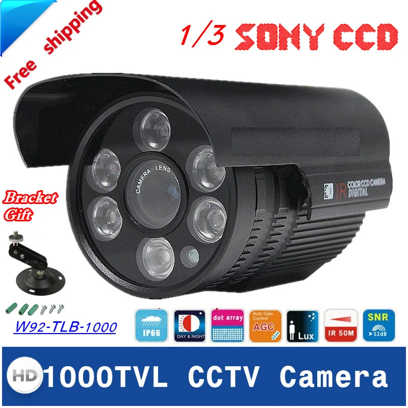 1000TVL Waterproof Outdoor font b CCTV b font Security Camera IR Night Vision 3 6 12mm