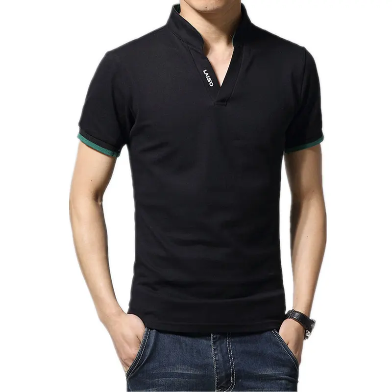 

2019 New Arrival Cotton Men Polo Shirt Tops Fashion Brand Plus Size Short Sleeve Black White Polo Shirt Homme Camisa 5XL