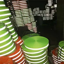 Полиэстер высокого яркие светоотражающие полосы отражающая лента трафика Предупреждение лямки