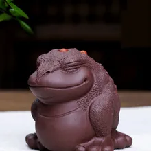 Исин фиолетовый глиняный чай ПЭТ трехногий Золотой жаба ручной работы бутик чай играть чайная церемония чайный набор аксессуары