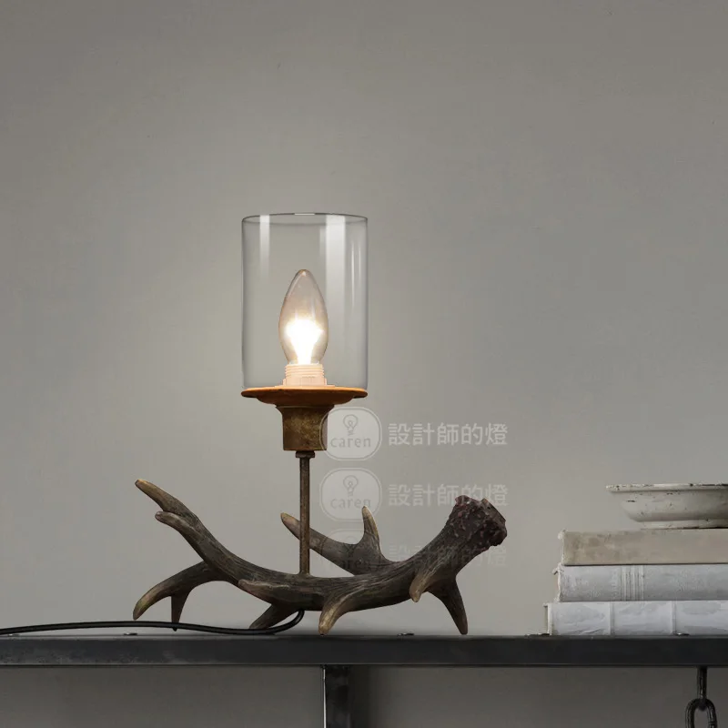 Античная Настольная лампа в американском стиле, прикроватная лампа для гостиной, креативная романтическая настольная лампа в скандинавском стиле, настольная лампа