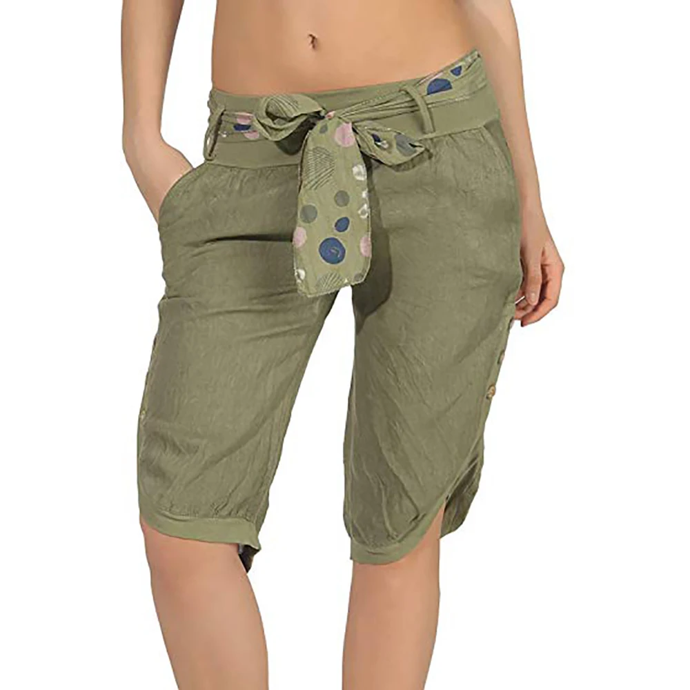 

SFIT Summer Female Short Pants Thin Outer Wear Shorts Large Size Women Slacks 6XL Casual Short Pants Harem Pants Beach Wear
