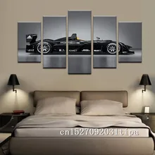 Porsche спортивный автомобиль 5 панель абстрактная стена книги по искусству картина маслом плакат напечатанная Картина на холсте фотографии для гостиная домашний декор
