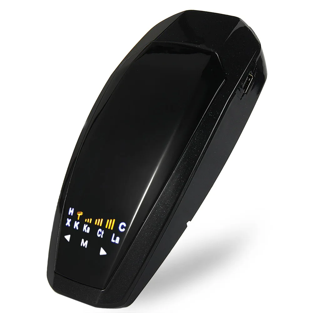 online VB LEVOU Radar de Velocidade Do Carro Detector 360 Graus Banda Completa Com display LED Russo Inglês Detector de Radar De Alerta de Voz