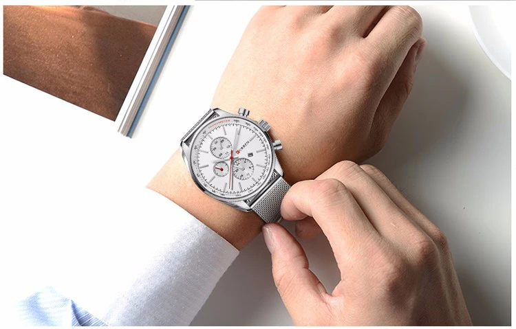 Модные часы CURREN для мужчин s лучший бренд класса люкс Хронограф нержавеющая сталь кварцевые часы для мужчин часы мужские наручные часы relojes hombre