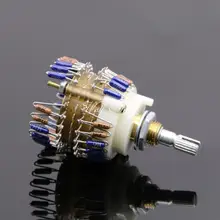 23 Step Potentiometer 10K/50K/100K Two-Channel Volume Potentiometer Amplifier Volume Control