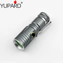 Yupard Q5 светодио дный фонарик мини факел лампы светодио дный фонарик в виде авторучки 16340 перезаряжаемый аккумулятор портативный свет