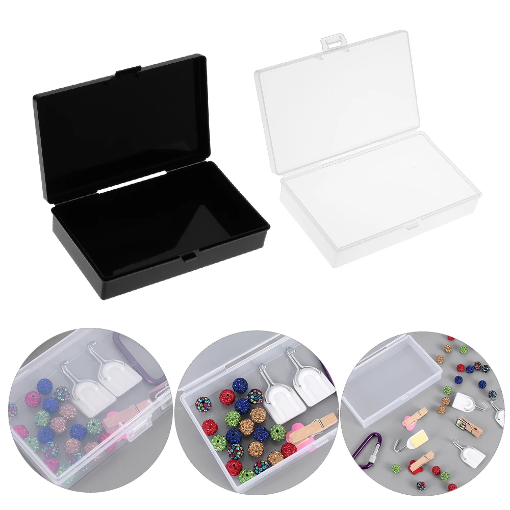 

1PC Plastic Multipurpose Transparent Jewelry Display Case Desktop Organizer Cosmetics Storage Boxes Container Empty Box