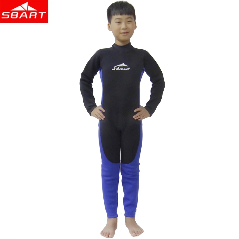 Neoprene 2MM Kids Wetsuit Long-Sleeved One Piece Children/'s Surfing Diving Suit