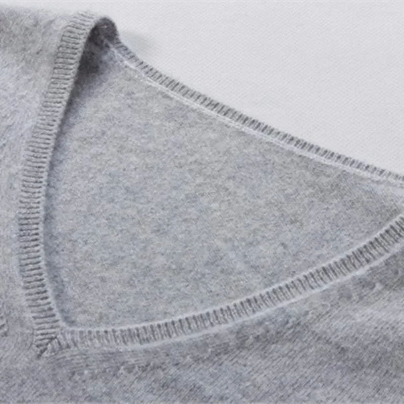 Lafarvie Women Autumn Winter Cashmere Blend Sweater V-Neck Pullovers Long Sleeve Jumpers Womens Knitted Sweaters18 Colors S-XXXL