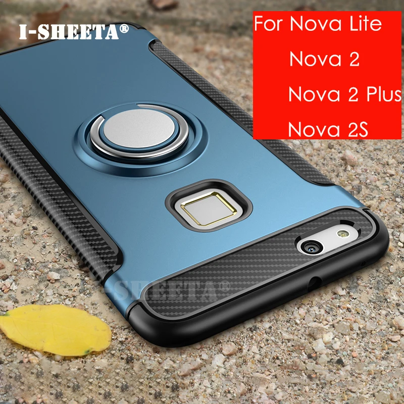 

I-sheeta Hybrid Case For Huawei Nova 2 S Case Ring Holder TPU+PC Cover For Huawei Nova 2S Nova2 Plus Nova Lite Phone Cases