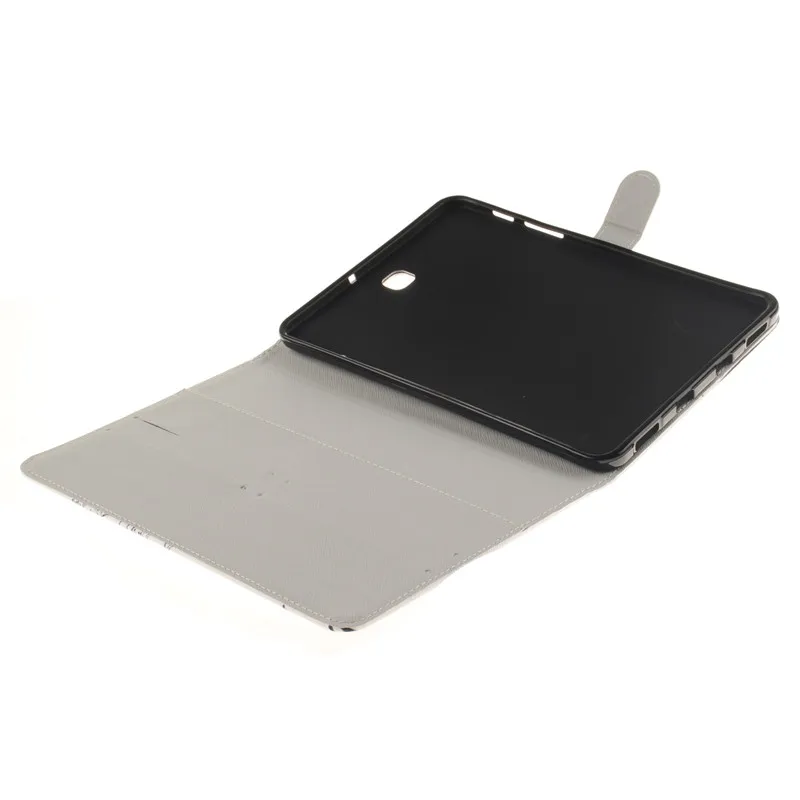 Luxury 2 Leavies PU Leather Stand Flip Case for Samsung Galaxy Tab S2 8.0 Case T710 T715 SM-T715 Tablet Wallet White Case Bag (62)