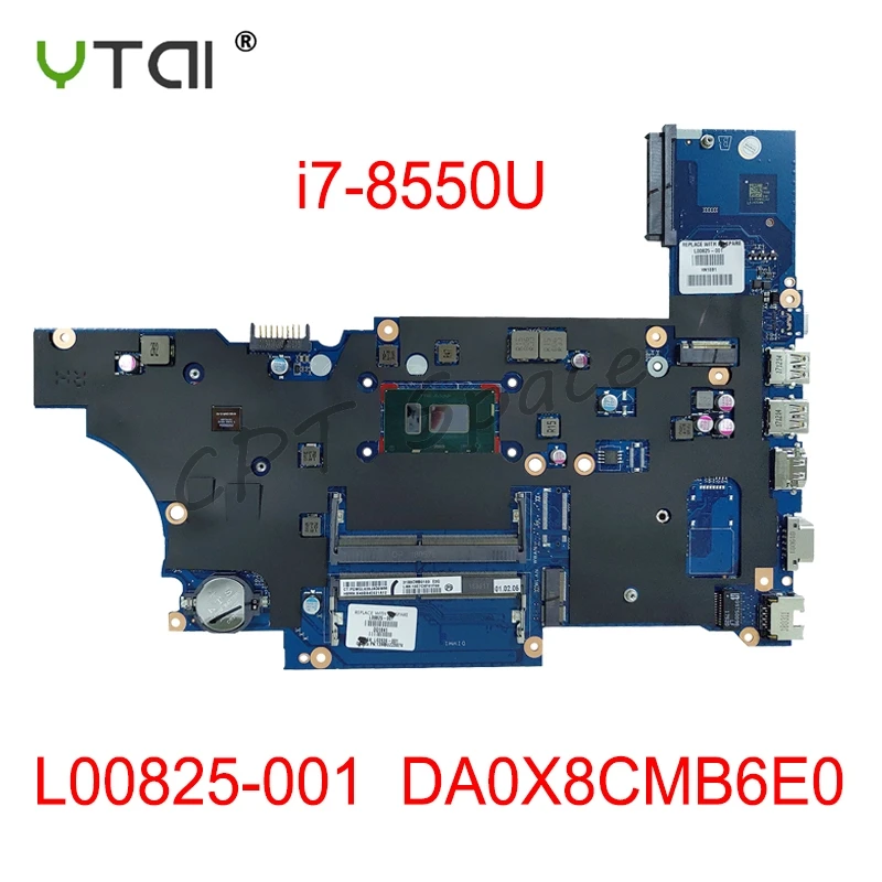 

DA0X8CMB6E0 For HP ProBook 450 G5 Laptop motherboard L00825-601 L00825-001 i7-8550U Processor with GPU 100% tested intact