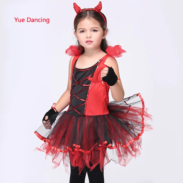 Baby Kids Toddler Red Tutu Party Dresses Child Fanny Halloween
