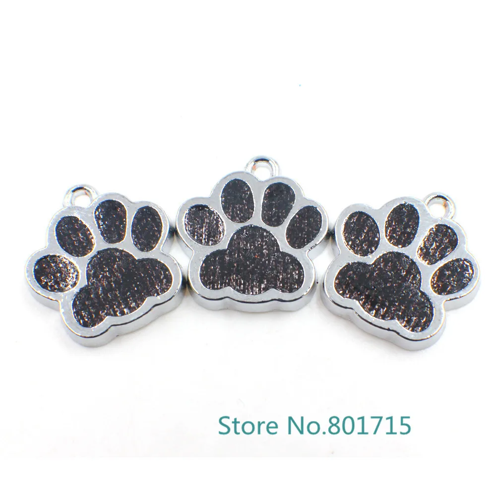 Цепочка для ключей HC358 10 шт. с эмалью|paw print|dog cat paw printsenamel |