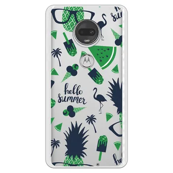 

Stand case costume drawing Hello Summer Blue WP007 for Motorola Moto G7/G7 Plus
