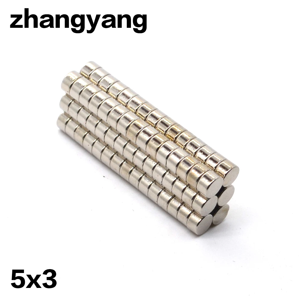 50pcs Disc Mini 5x3mm Rare Earth Strong Neodymium 5mm x 3mm Bulk