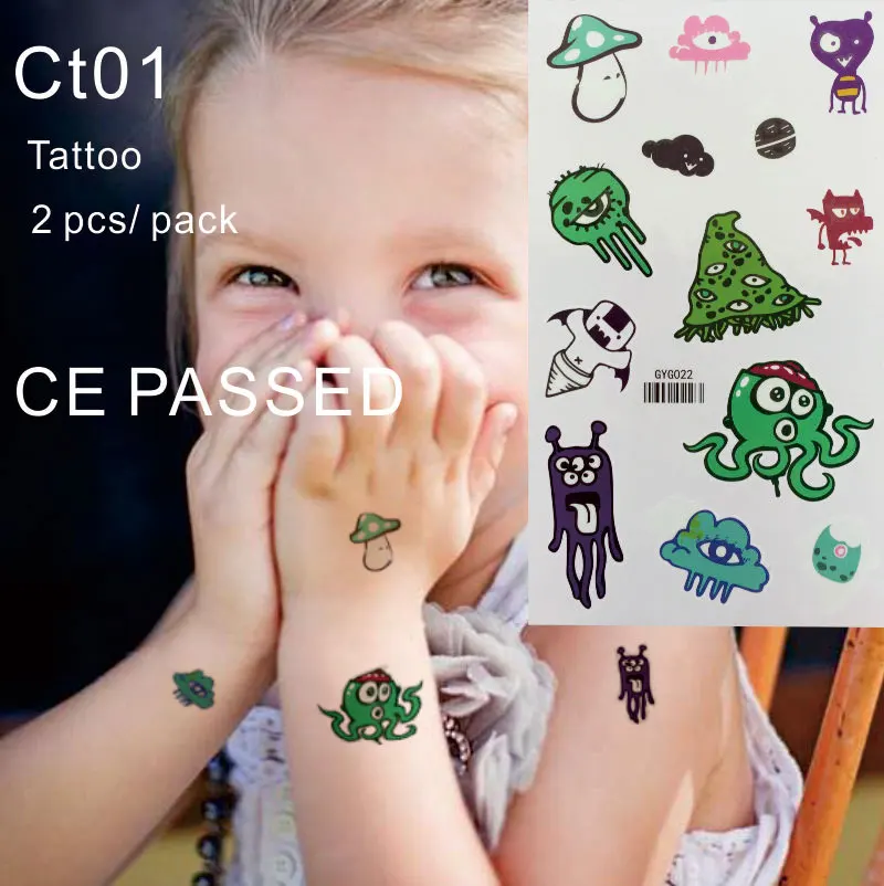Ct01 Children Temporary Tattoo Non Toxic And With Ce Certificate