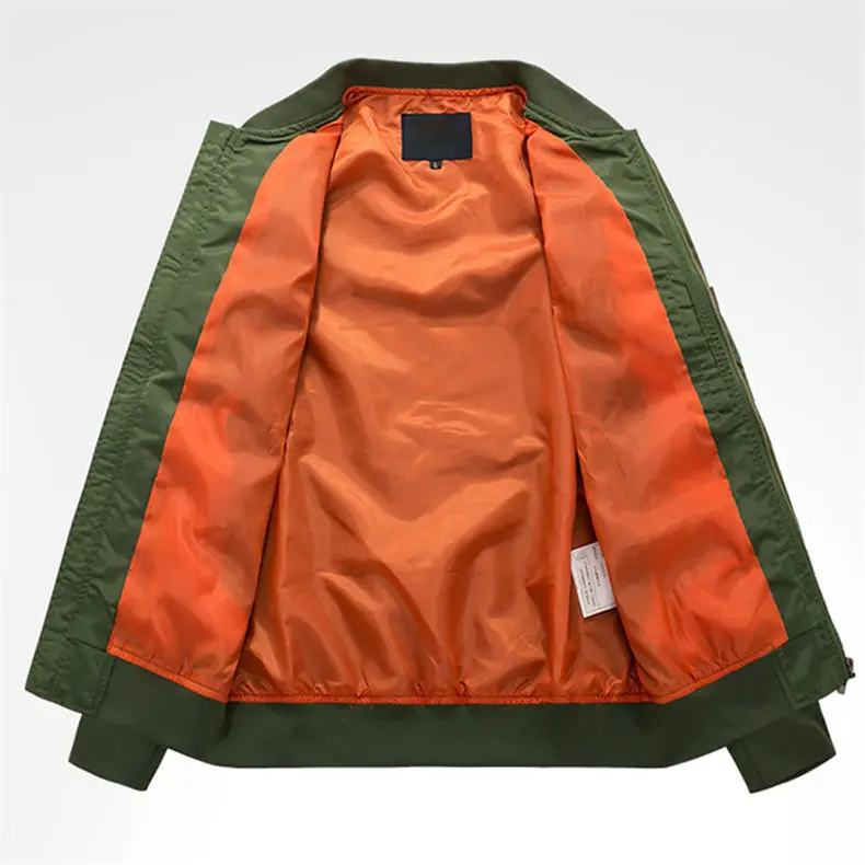 5XL Mens Jacket Spring Autumn Bomber Jacket Coat Male Classic City Pilot Air Jacket Stand Collar Fashion Style 2019 Brand MuLS 01