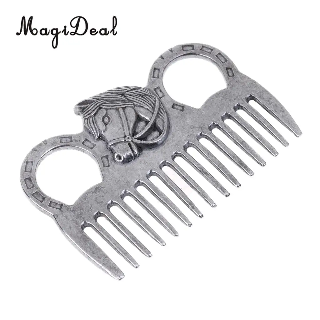 Magideal Stainless Steel Polished Horse Pony Grooming Comb Tool ...