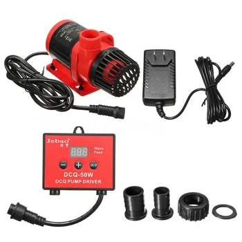 

110-240V Jebao DCQ-3500 LCD Display Controllable DC Return Water Pump for Marine Aquarium Sump Pump Fish Tank Wave Maker 3500L/h