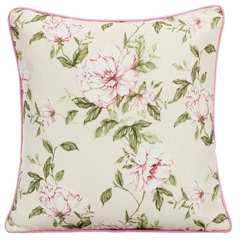 Розовая Роскошная подушка для принцессы almofada Cojines Декор цветочные круглые подушки Текстиль для дома чехлы для стульев автомобильные чехлы