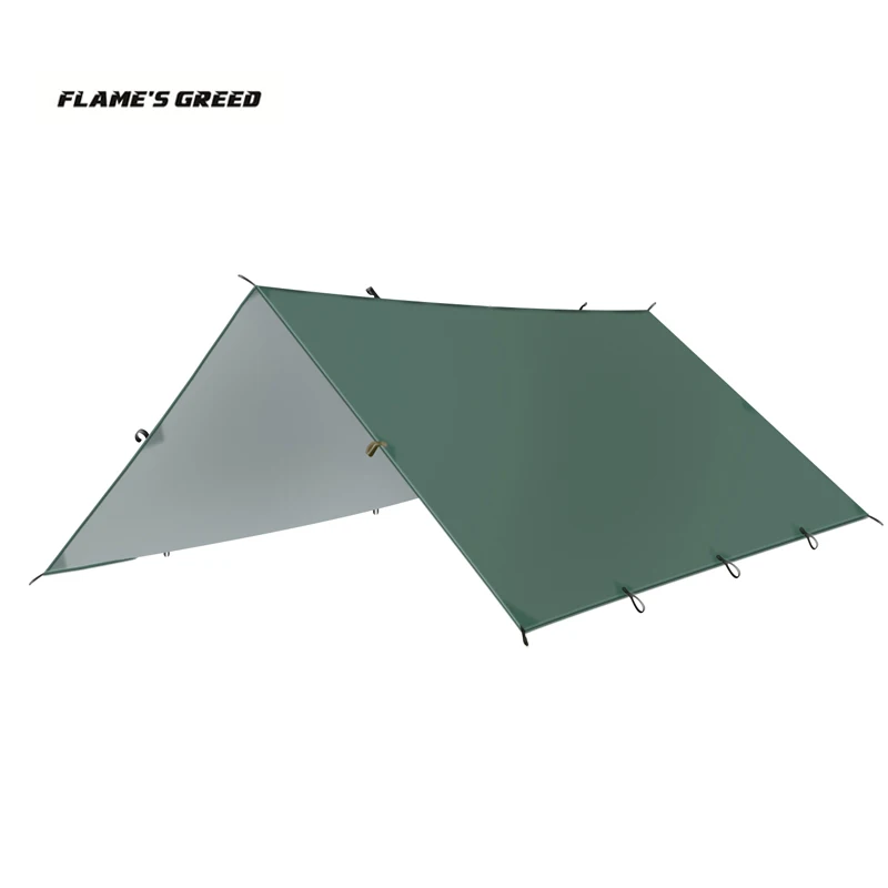 

Silver Coating Anti UV Ultralight Sun Shelter Beach Tent Pergola Awning Canopy 210T Taffeta Tarp Camping 18Hanging Points