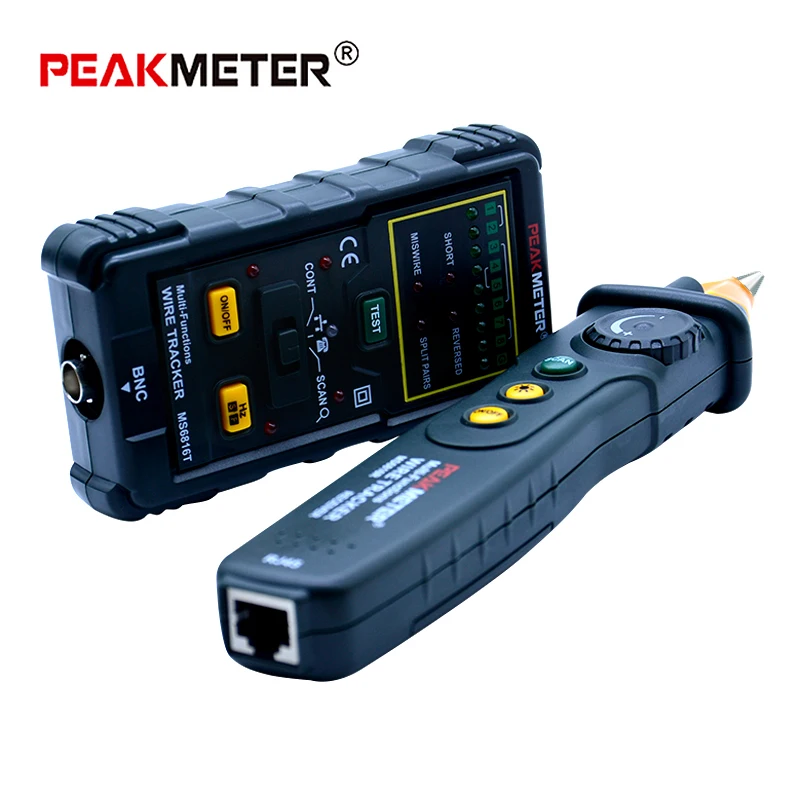 PEAKMETER MS6816R кабель провода трекер телефонной линии DC уровень сети тестер метр для теле связи сетевые инструменты