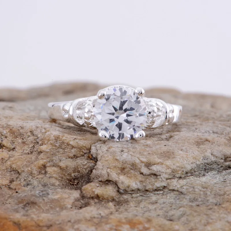 Wholesale silver plated ring 925 Fashion jewelry Silver Ring WVFTORNN