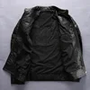 Factory 2022 Men Retro Vintage Leather Biker Jacket Embroidery Skull Pattern Black Slim Fit Men Winter Motorcycle Coat M-4XL ► Photo 2/5