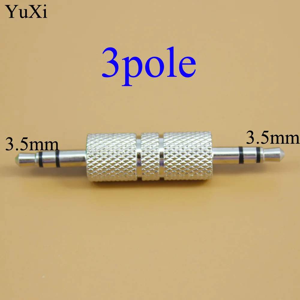 

YuXi 3.5mm Stereo Male Plug to Male Plug Audio Adapter 3.5 Jack Headphone Coupler Converter Professional Connector