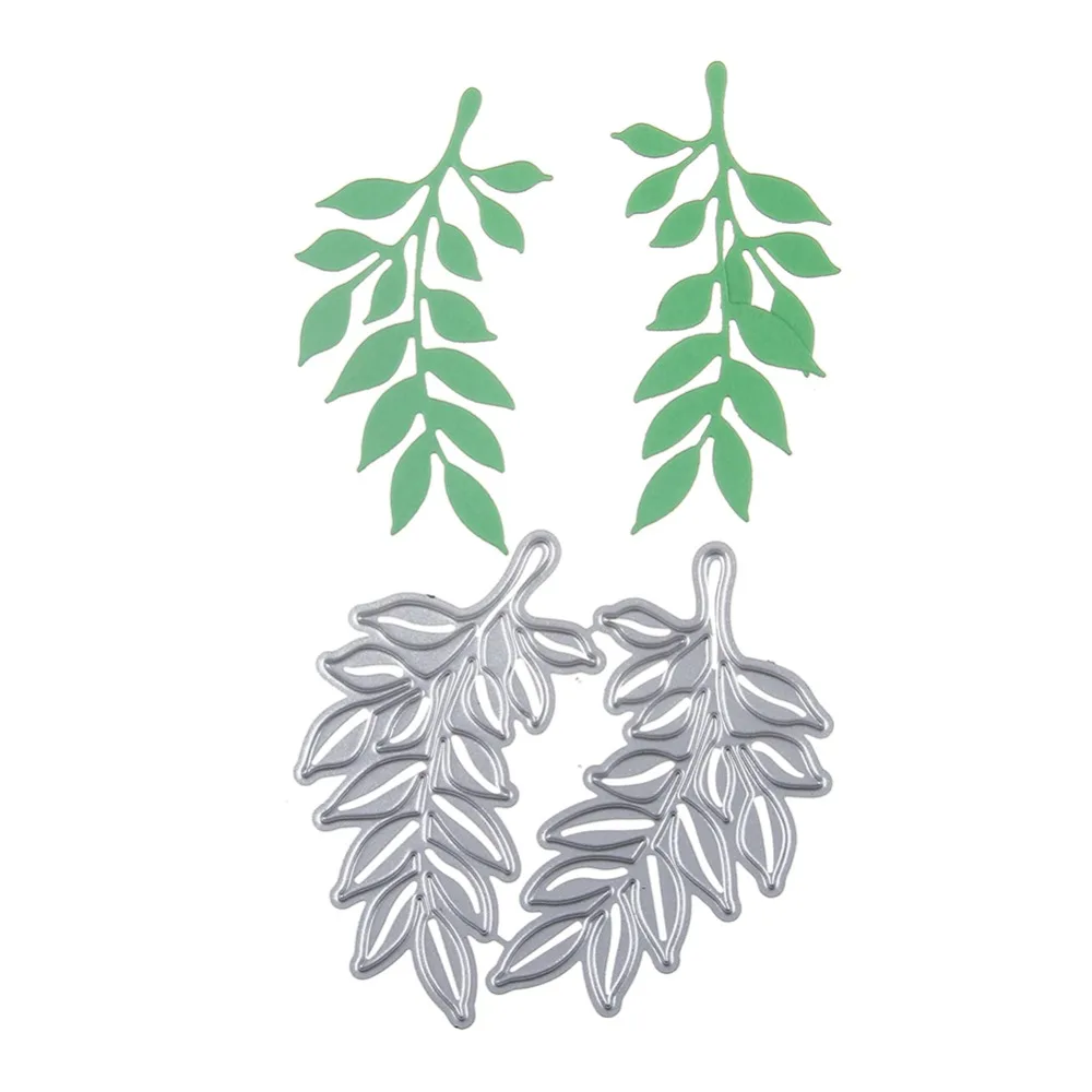 

2 Leaves Metal Cutting Dies Decor Cute Frame Scrapbooking Paper Craft Dies Cut Create Embossing Cards Stencils Dies