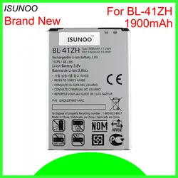 ISUNOO 5 шт./лот 1900 мАч BL-41ZH Батарея для LG Леон H340 H345 MS345 H343 Risio C40 L50 D213N дань 2 LS665 литий-ионный Батарея