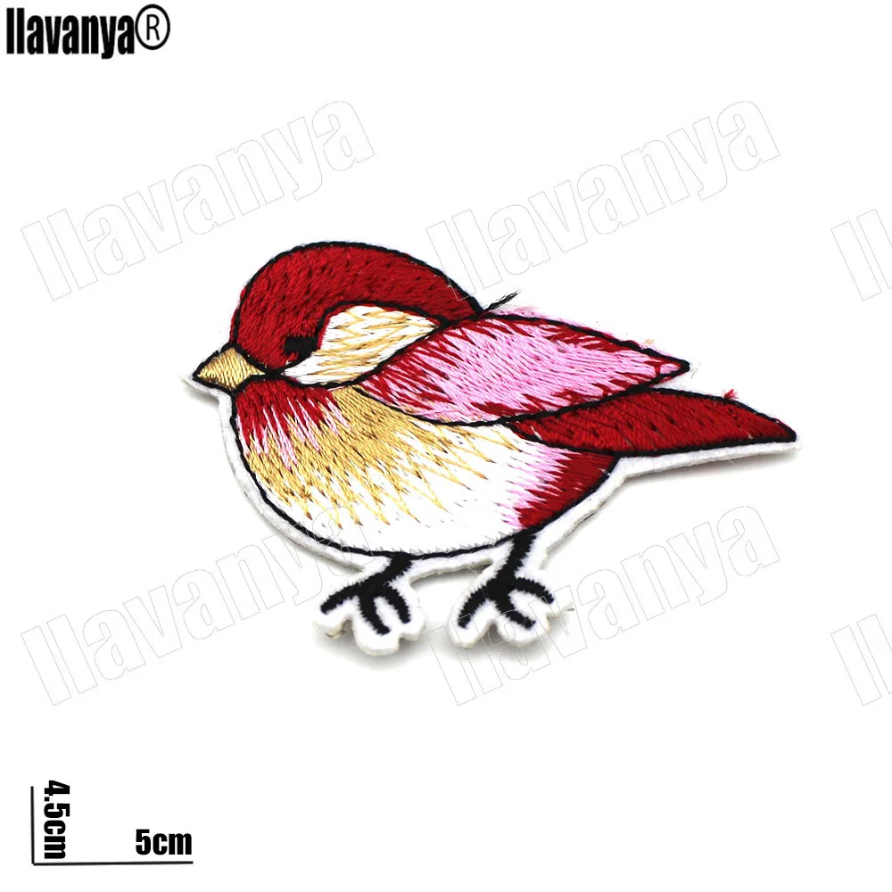 50 pcs a lot Birds Patch Embroidery Iron On Patches For Clothes Dresses DIY Accessory | Дом и сад