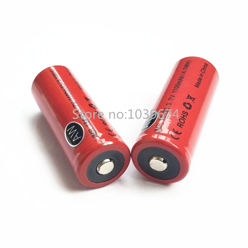 

Free DHL for 18490 1100mah 3.7V 7.4WH Chargeable Li-ion battery(Tip top)