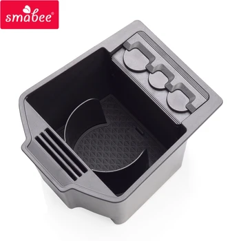 

smabee cup storage box For Honda civic 2015-2019 central Interior cup Accessories Stowing Tidying Coin storage black