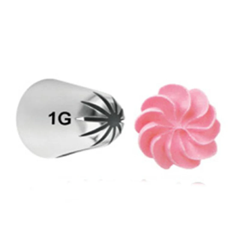1G Large Size Flower rose piping nozzle Pastry Tips kitchen baking