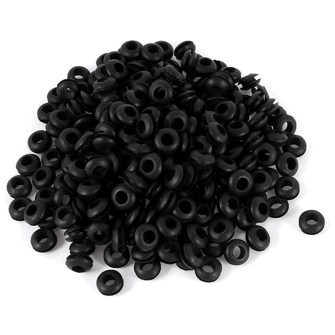 Лидер продаж 300 шт. 6 мм Диаметр двухсторонняя резиновая защиты кабеля кольцо