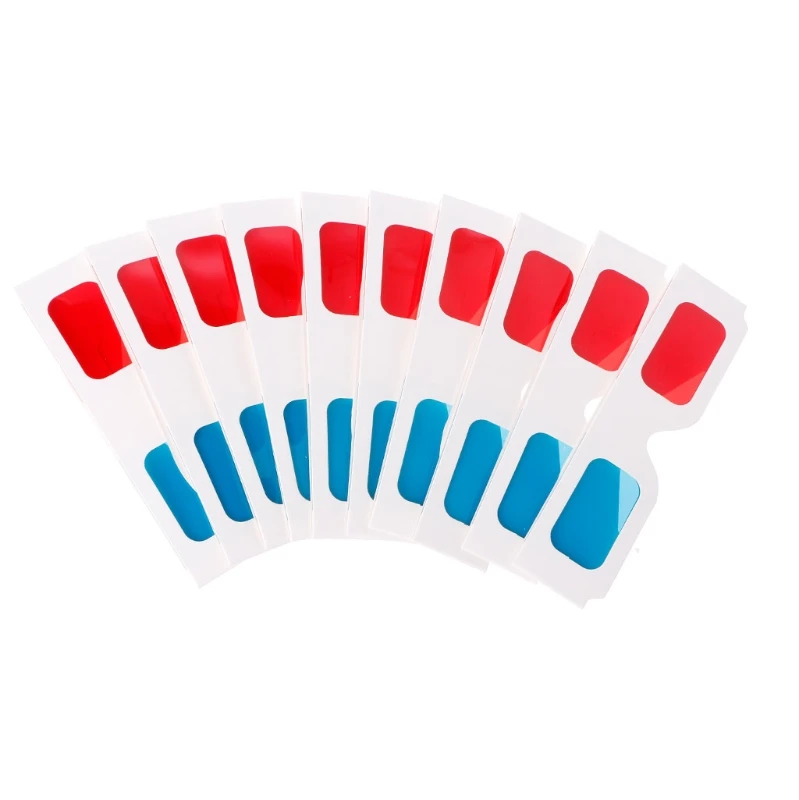 Universal White Frame Red Blue Anaglyph 3D Glasses For Movie Game DVD Video TV Universal White Frame Red Blue Anaglyph 3D Glasses For Movie Game DVD Video TV
