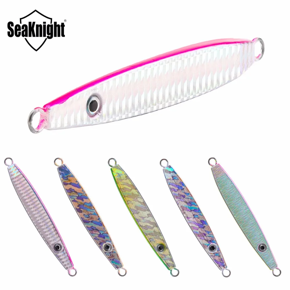 

SeaKnight SK304 40g/60g/80g/100g/150g Metal Jigging Lure 5 Pcs/Lot Hard Fishing Bait Lifelike Skin Sinking Spoon
