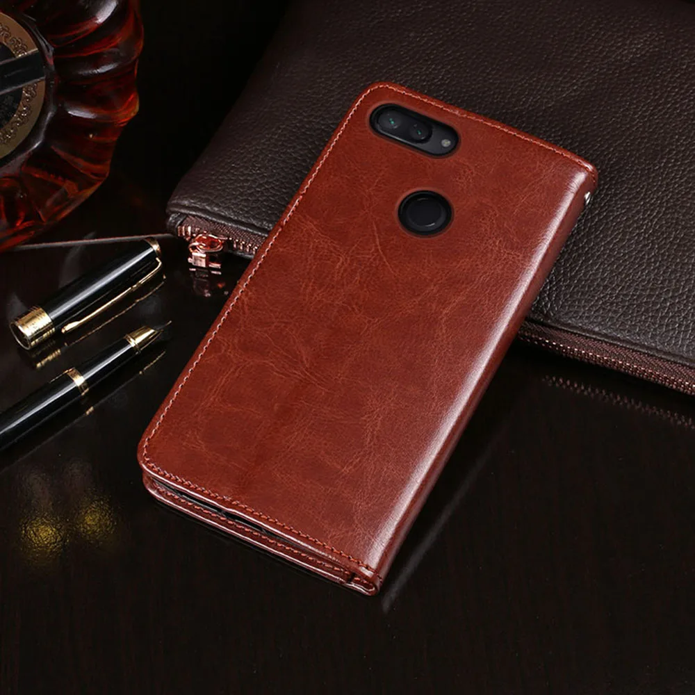 محفظة حالة ل شياو mi mi 8 لايت حالة جلدية فاخرة الهاتف حالات ل كوكه شياو mi Xio mi Xao mi mi 8 لايت mi 8 فليب حامل للهاتف حقيبة