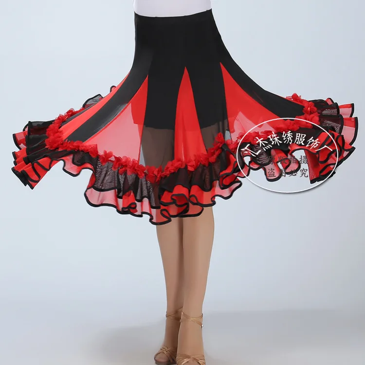 Square skirts and ballroom dancing performance clothing skirts GB