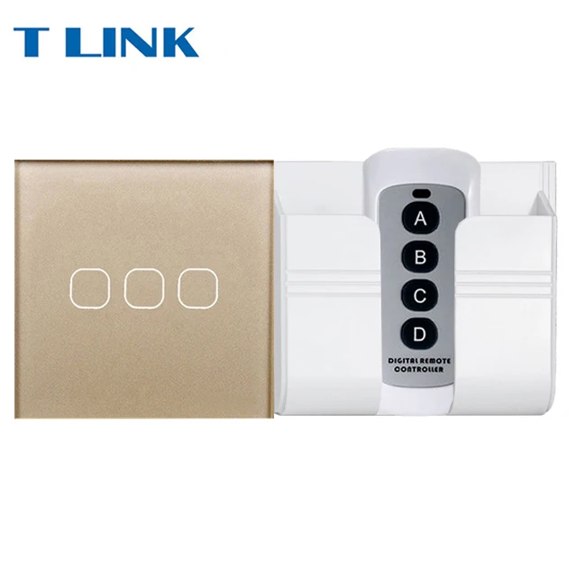

Minitiger EU/UK Standard 1/2/3 Gang Wireless Remote Control Light Touch Switches, Smart Home RF433 Remote Control Wall Switch