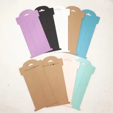 Cartão de cabelo colorido 50 peças, 16*8cm em papel da moda jóias clipe de cabelo exibição/acessório exibe jóias cartões de cartões