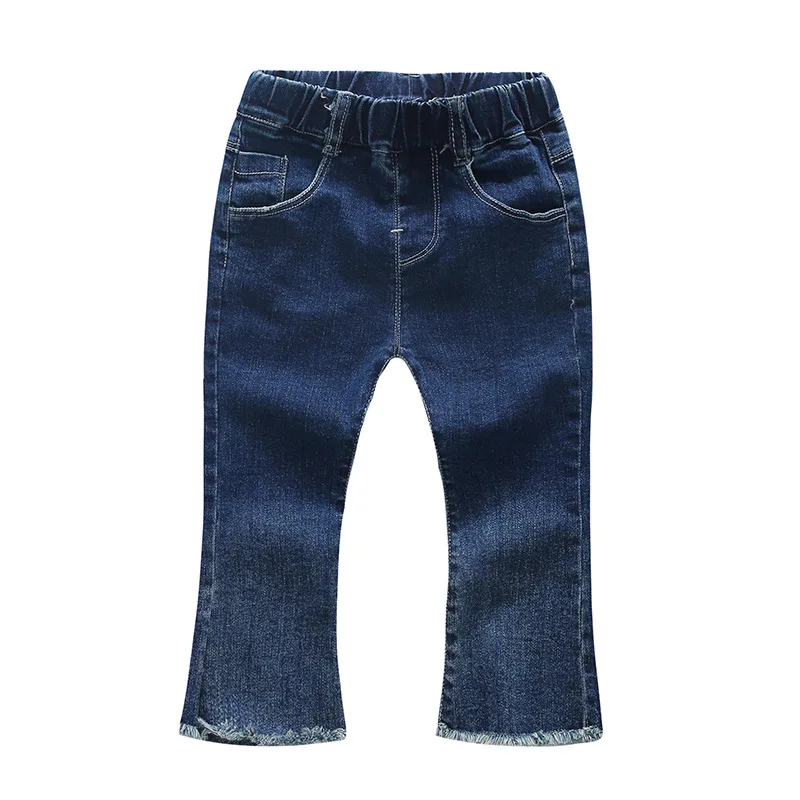 Chumhey/От 1 до 4 лет джинсы для маленьких девочек; сезон весна-осень; мягкие эластичные хлопковые джинсовые брюки; одежда для детей; длинные штаны; одежда для маленьких девочек