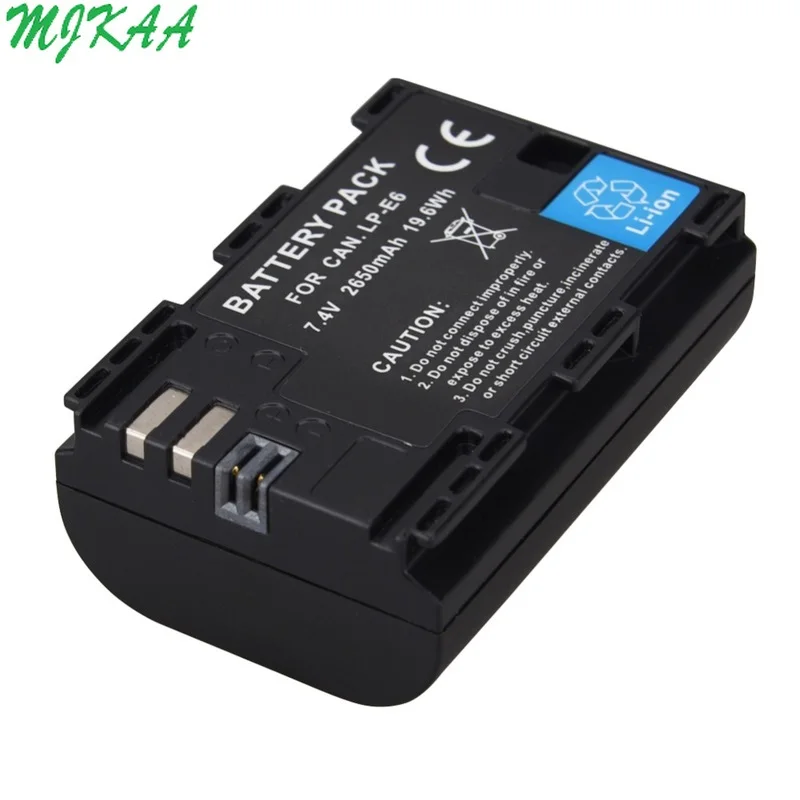 

2650mAh LP-E6 Digital Camera Battery For Canon EOS 5D Mark II 2 III 3 6D 7D 60D 60Da 70D 80D DSLR EOS 5DS lp e6 Dropshipping